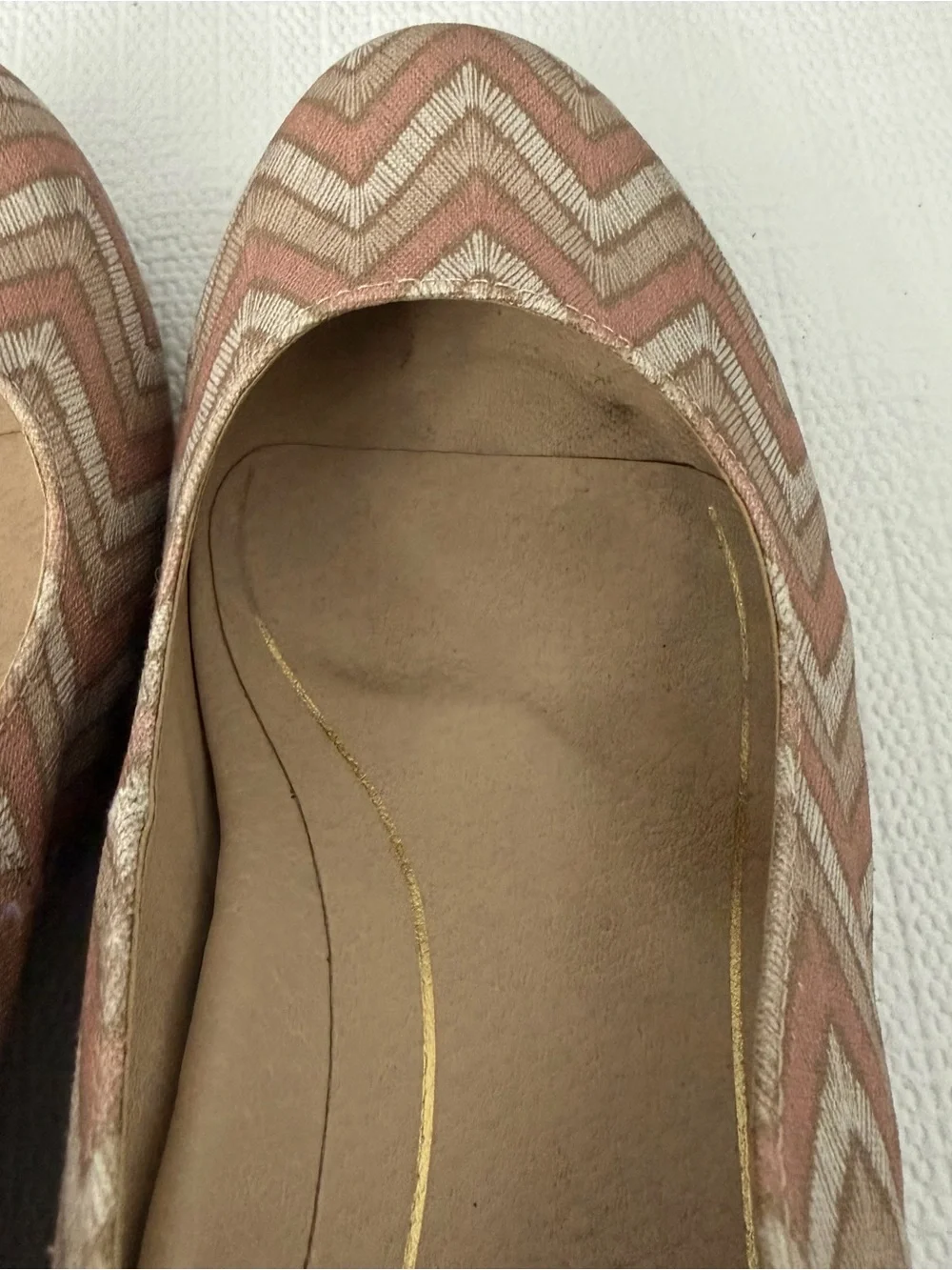 Vionic Coralina Chevron Espadrille Wedge‎ Sandals Womens Size 8
